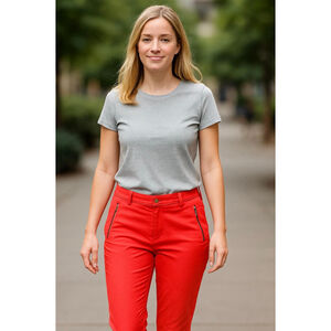 Women's Michael Kors Orange Cropped Pants 8 City Chic Preppy Modern Chic Classic